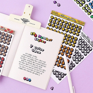 สติ๊กเกอร์ตกแต่งบัตรภาษาอังกฤษภาษาอังกฤษ 6 ชิ้น