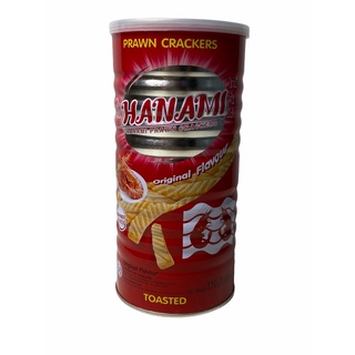 ฮานามิ ข้าวเกรียบกุ้ง รส ดั้งเดิม HANAMI PRAWN CRACKES ORIGINAL RED 110g 1 กระป๋อง/บรรจุปริมาณ 110g ราคาพิเศษ