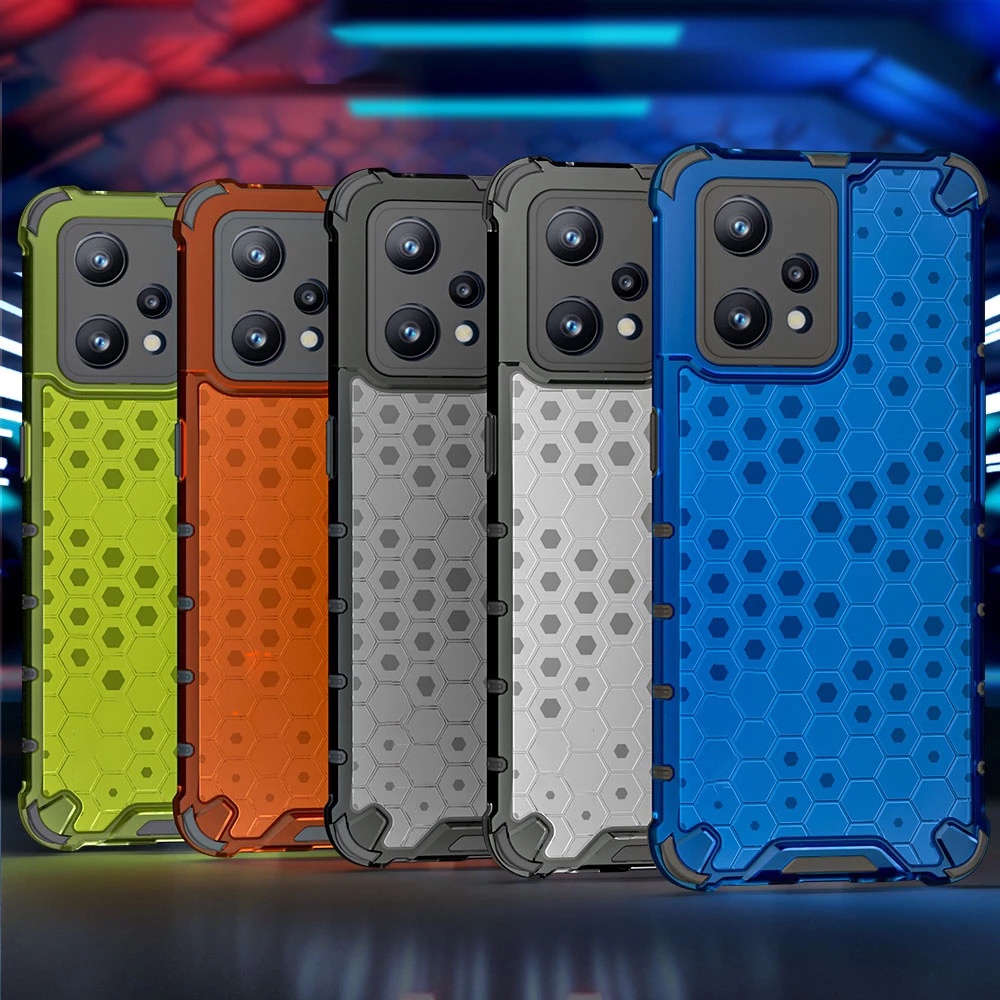 เคสกันกระแทก OPPO Honeycomb Hybrid เคสใสใช้สำหรับ Reno 12 Pro 5G 11 10 + 8 8z 7z 7