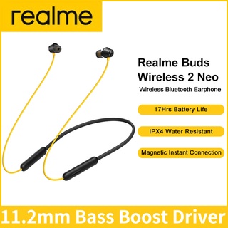 Realme Buds Wireless 2 Neo หูฟังบลูทูธไร้สาย ชุดหูฟังกีฬา ชุดหูฟังสเตอริโอ แบบสองหู สําหรับวิ่ง