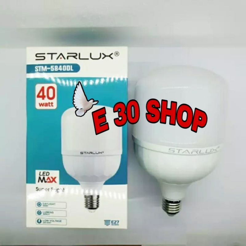CAHAYA Starlux Led MAX Super Bright 40watt SNI หลอดไฟสีขาว