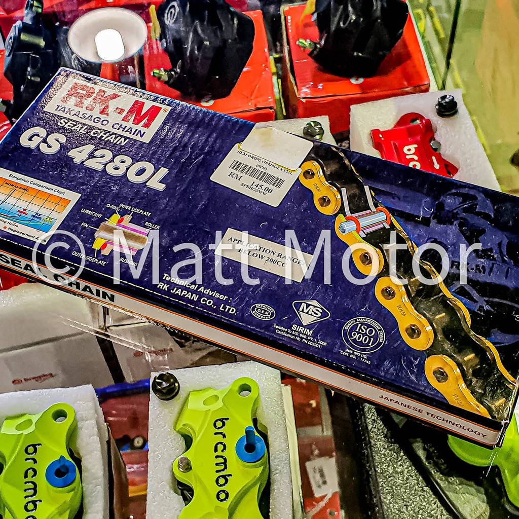 โซ่ RK-M GS โอริง 428-122L