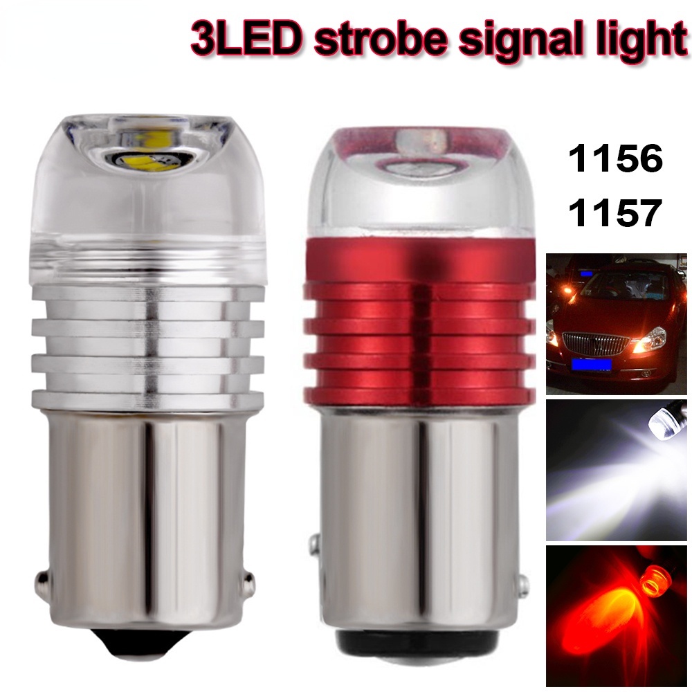 หลอดไฟเลี้ยว ไฟกระพริบ Led 1156 BA15S 1157 BAY15D 5630 3SMD 12V สําหรับรถยนต์ 1 ชิ้น