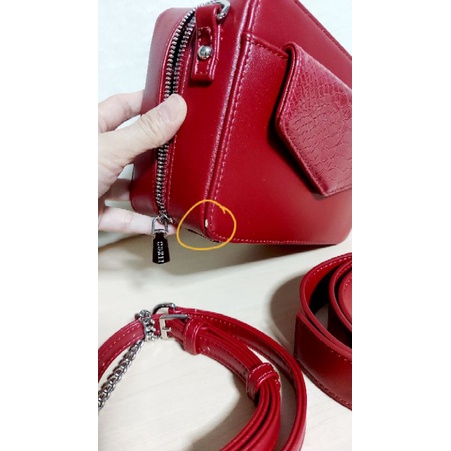 กระเป๋าสะพาย cozii bag รุ่น candybox สีแดง (มือสอง)