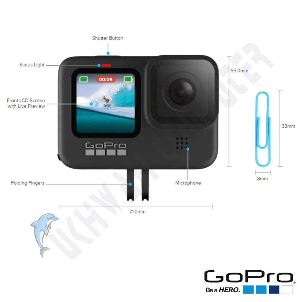 กล้องแอคชั่นแคมเมรา GoPro HERO 9 Black 5K thumbnail 4