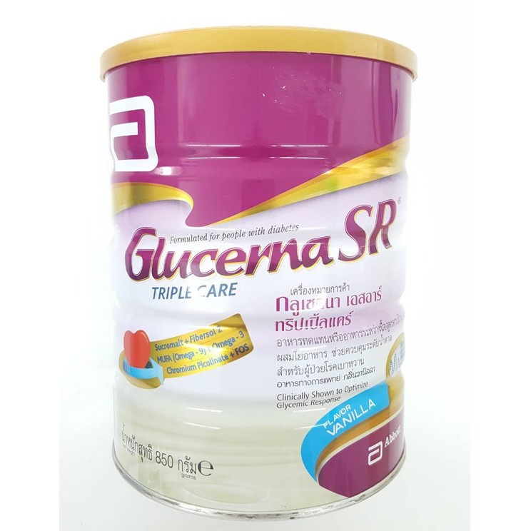 Glucerna SR Triple Care กลูเซอร์น่า เอสอาร์ ทริปเปิ้ลแคร์  850g.