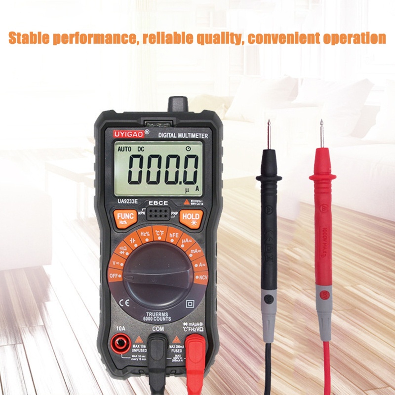 ღcom* 6000 Counts Digital Multimeter Auto-ranging Amp Voltage Tester for Electrician #8