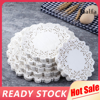 100 ชิ้น กระดาษกลม ลูกไม้ Doilies เค้ก Placemat ปาร์ตี้ งานแต่งงาน เบเกอรี่ ตกแต่ง / HBYP /