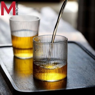 M KITCHEN A300 แก้วกาแฟ แก้วน้ำ มีลาย จับถนัดมือ แบบหนา ขนาด 300 ml (A3)