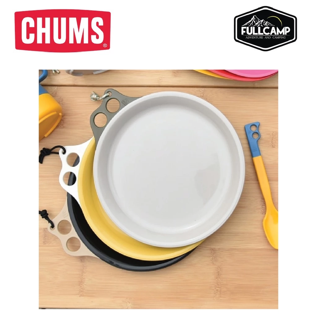 CHUMS Camper Dish 23cm จานแคมป์ปิ้งชัมส์ จานกินข้าว อุปกรณ์เครื่องใช้บนโต๊ะอาหาร อุปกรณ์แคมป์ปิ้ง thumbnail 4