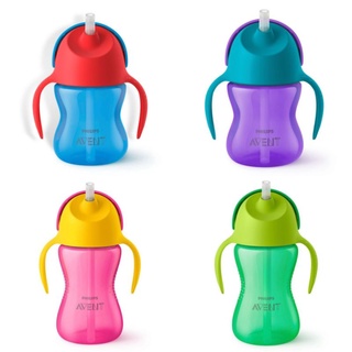 Philips Avent My Bendy Straw Cup, 7oz, 10oz ไม่มีบรรจุภัณฑ์ข…