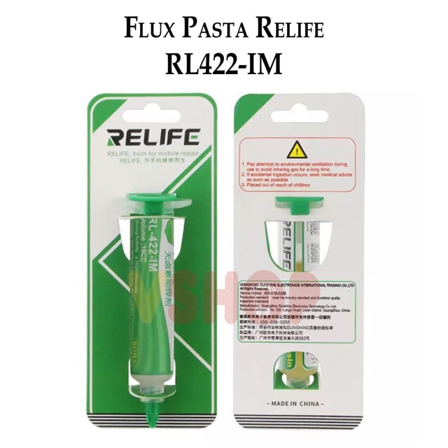 FLUX PASTA RELIFE RL-422-IM PASTA น้ํามัน SOLDER 10CC