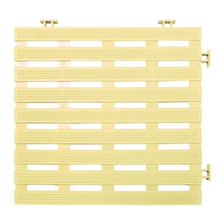 Chaixing Home แผ่นบล็อคกันลื่น ลายเส้น WSP BM-64 ลายเส้น ขนาด 30 x 30 ซม. (แพ็ค 4 แผ่น) สีครีม
