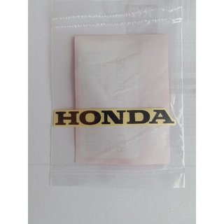 เครื่องหมายHONDA(65มม.)สีดำพื้นใส ติดครอบแฮนด์หน้าสกู๊ปปี้ไอรุ่นปี2013-2021, 1ชิ้น(87110-K16-900ZE)