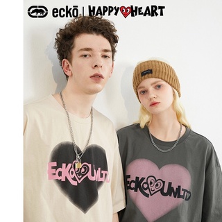 [Charles Peach heart joint name] เสื้อยืดคอกลม พิมพ์ลายกราฟฟิติ ecko rhino แฟชั่นฤดูร้อนS-5XL