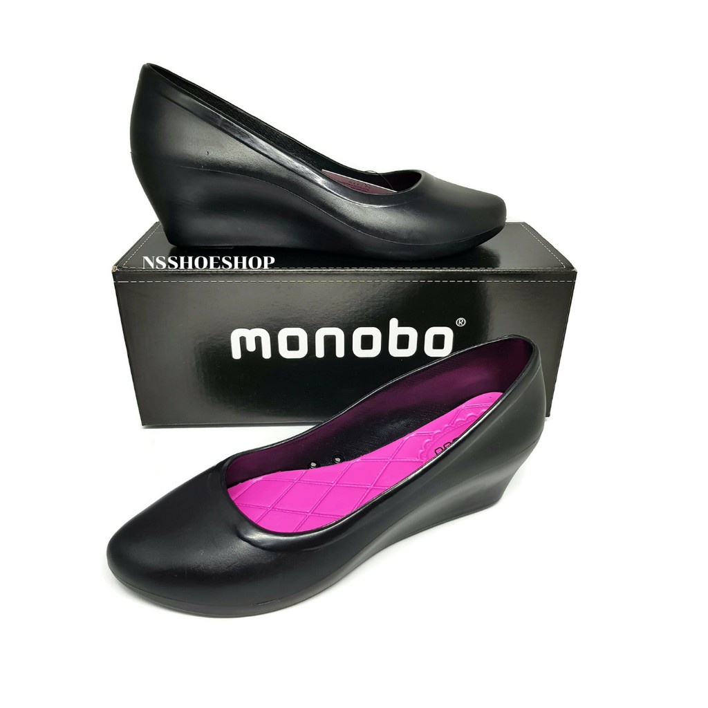 รองเท้าส้นสูงมือสอง รองเท้าส้นสูงผู้หญิง Monobo Berry โมโนโบ้ เบอรี่ รองเท้าคัชชูส้นเตารีด มีเก็บปลายทาง