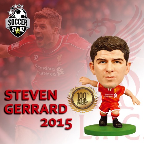 โมเดลนักฟุตบอล SoccerStarz ลิขสิทธิ์แท้จากสโมสร Liverpool - Steven Gerrard 2015