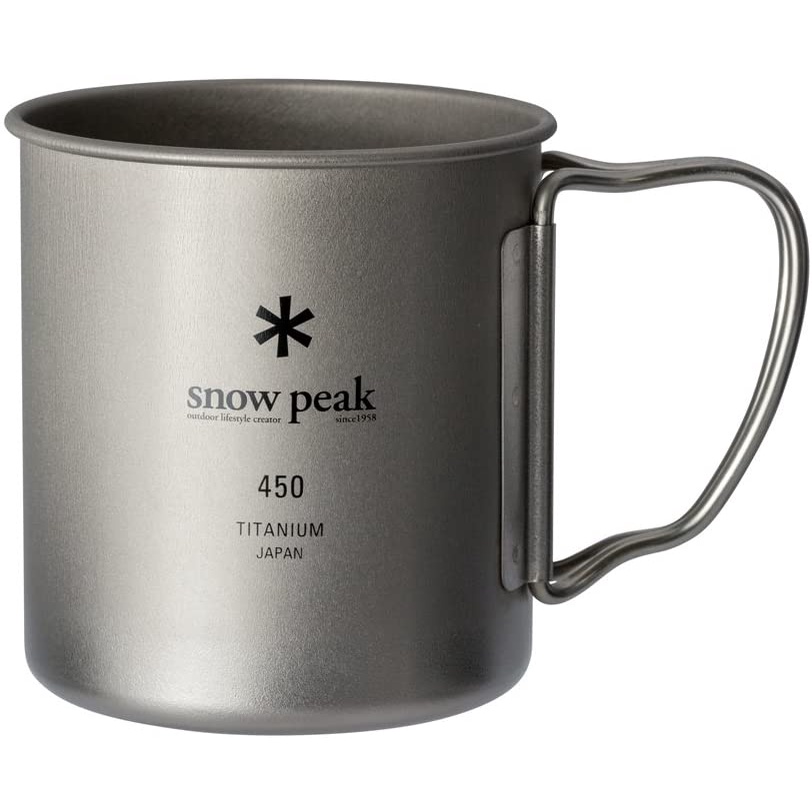 Snow Peak Titanium Single Mug / Lid 220 300 450 600ml แก้วไททาเนียม พร้อมส่ง