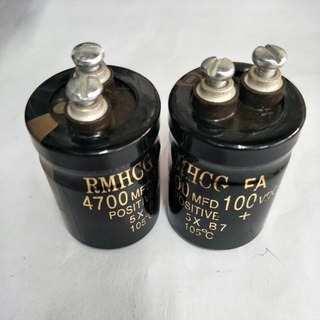 Capacitor คาปาซิเตอร์ 4700UF100VDCคุณภาพเต็ม100% สินค้าใหม่พร้อมส่งขนาดสูง5cm. อ้วน3.5cm. (1ชิ้น)