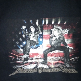 เสื้อยืดมือสอง Usa วง ฟลอริดา จอร์เจีย ไลน์ (Florida Georgia Line) Size 2XL อก27/ยาว30