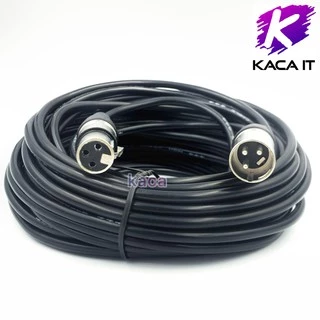 สาย XLR สายสัญญาณเสียง XLR Male To XLR Female Black Mic Cable 1.5m-15m