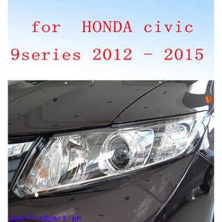 ฝาครอบเลนส์ไฟหน้า กันชนหน้า สําหรับ HONDA civic 9 series 2012 2013 2014 2015