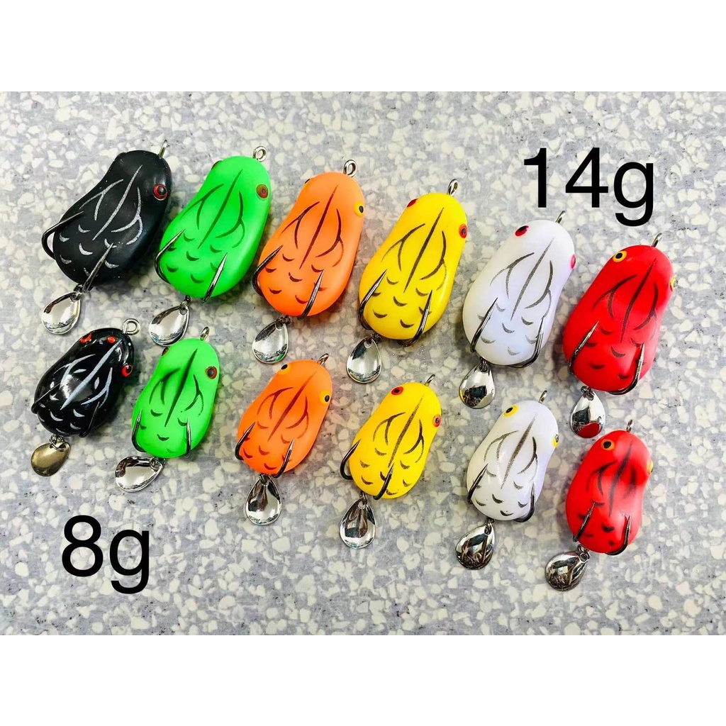1-2วัน(ส่งไวมากแม่) Spoon กบยางใบหลิว เหยื่อปลอมตกปลาCrank Baits 2ขนาด 42mm-8g/50mm-14g【Super Thailand】