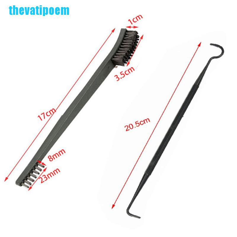 ชุดแปรงลวดเหล็กทําความสะอาดปืน 7 ชิ้น + ปิ๊กไนล่อน 4 ชิ้น / - รูปที่ 4