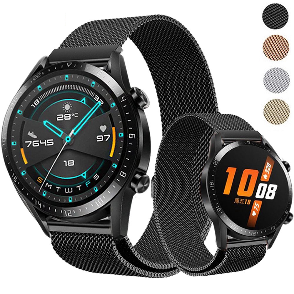 For huawei watch gt2 metal strap gt2e Honor magic Watch 2 46mm 42mm Milanese Bracelet Stainless Steel 20/22mm Watch Band