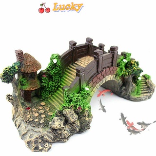 Lucky ใหม่สะพานเรซิ่นคุณภาพสูงสําหรับตกแต่งตู้ปลาพิพิธภัณฑ์สัตว์น้ํา