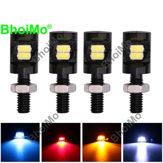 Bhoimo โคมไฟ LED 2SMD 5630 พลังงานสูง สําหรับติดป้ายทะเบียนรถยนต์ รถจักรยานยนต์ไฟฟ้า DC12V