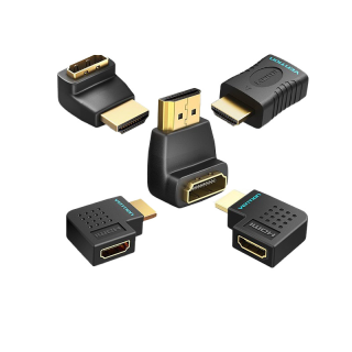 โปรโมชั่น : ส่งไวจากไทยVention อะเเดปเตอร์ HDMI 4K 3D 1080P Male เป็น Female มุมหัก 90 องศา เเละ 270 องศาStraight