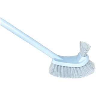 Poly-Brite โพลี-ไบรท์ แปรงขัดโถ (ทรงคอด) แปรงขัดโถส้วม ชักโครก แปรงล้างห้องน้ำ พร้อมที่เก็บ