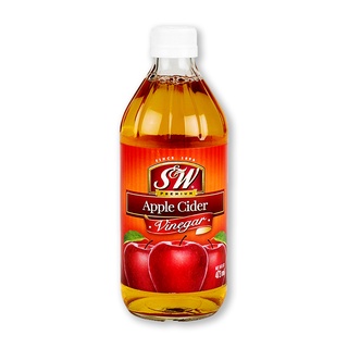 พร้อมส่ง! เอสแอนด์ดับบลิว น้ำส้มสายชูหมักแอปเปิ้ล 473 มิลลิลิตร S&amp;W Apple Cider Vinegar 473 ml