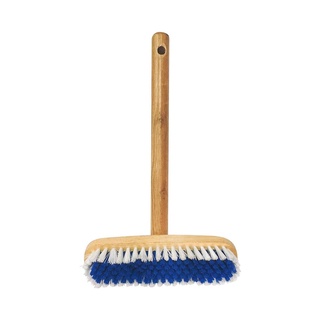 แปรงล้างพื้นและผนังมีด้าม รุ่น 100303 สีฟ้า แปรงขัดอเนกประสงค์ Floor and Wall Cleaning Brush with Handle Model 100303 Bl