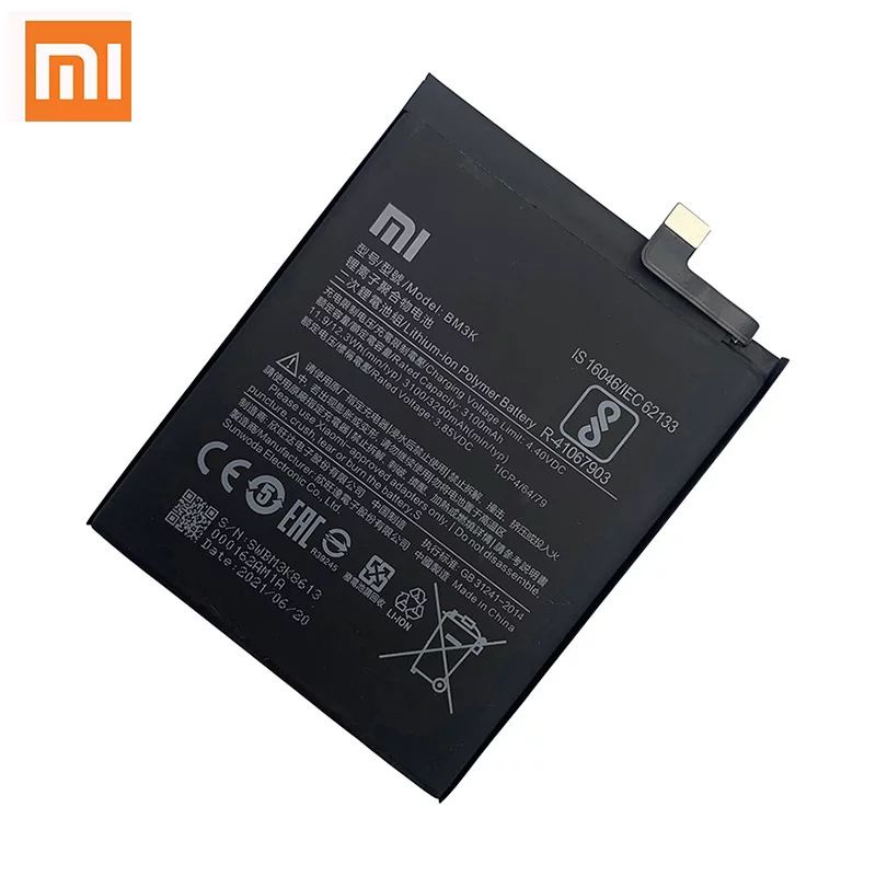 Xiao Mi แบตเตอรี่ต้นฉบับ100% BM3K สำหรับ Xiaomi Mix 3 Mix3 3200MAh ชาร์จโทรศัพท์ทดแทน Batteria Akku