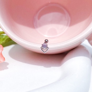 จิวต่างหูเกาหลี More Than Piercing: A031 Milky Pink Heart
