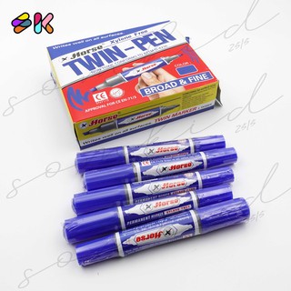 somkid ปากกาเคมี 2หัวตราม้า TWIN-PEN