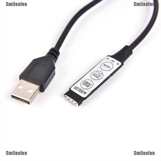 Smileofen dc 5v usb led rgb รีโมตคอนโทรล 3 คีย์ 4 pin สําหรับ led