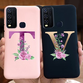 เคสโทรศัพท์มือถือซิลิโคนลายตัวอักษรสําหรับ Vivo Y50 1935 Vivo Y50 Y30 Y30 1938