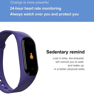 สมาร์ทวอทช์ M4 สายรัดข้อมืออัจฉริยะ วัดการเต้นหัวใจ ความดันโลหิต นับก้าว บลูทูธ รองรับ iOS และ Android