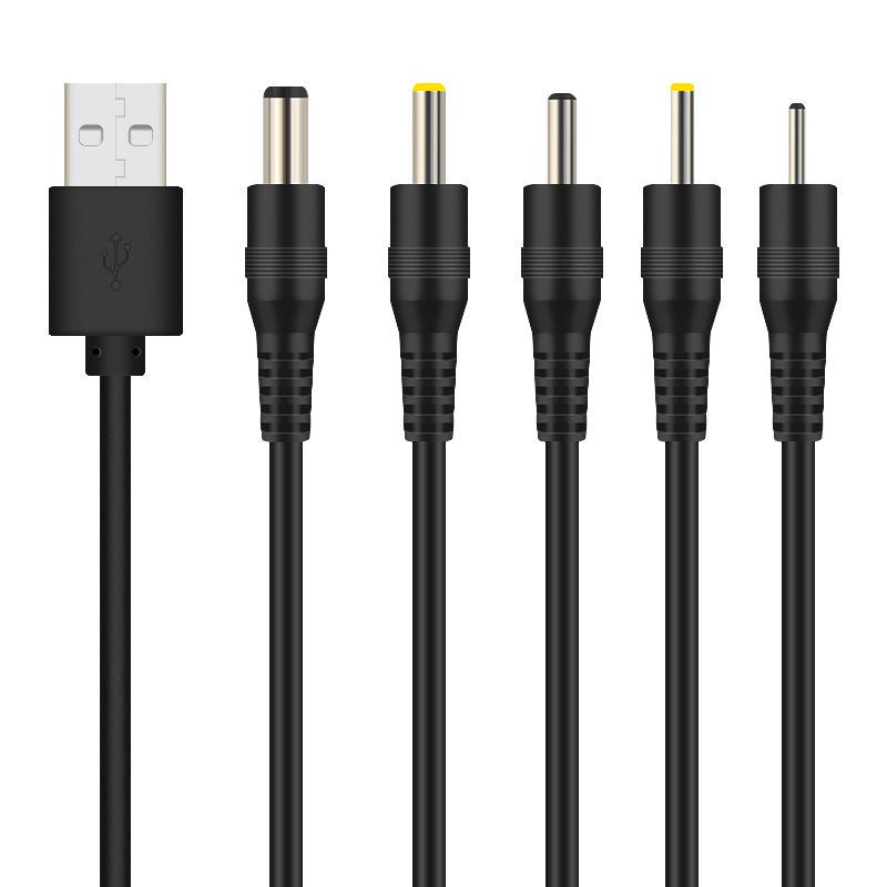 ❈ ¤✾แรงดันไฟฟ้า 5V หัวกลม สายชาร์จ แปรงสีฟันไฟฟ้า สายชาร์จ USB เข้ากับพอร์ต DC พัดลมขนาดเล็ก โคมไฟตั