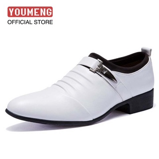 Mens Shoes Pointed Toe Casual Dress Shoes All-match Breathable British Leather Shoes Soft bottom