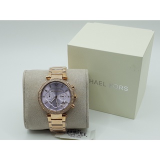 นาฬิกา MICHAEL KORS WOMENS MK6169 PARKER QUARTZ CHRONOGRAPH 39 MM พร้อมกล่อง (ใหม่)