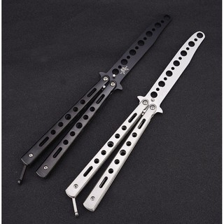 มีดควง มีดซ้อม ไม่มีคมสำหรับการฝึกควง (Ballisong-Butterfly Knife Trainer) แบบ1 สินค้าส่งในไทย