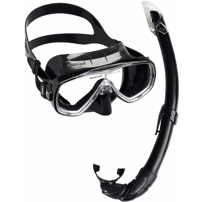 CRESSI PRO ONDA MARE SNORKEL DIVING SET-ชุดอุปกรณ์ดำน้ำ สำหรับผู้ใหญ่ ชุดอุปกรณ์ดำน้ำหน้ากาก พร้อมท่