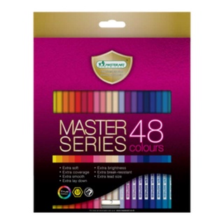 ดินสอสีไม้มาสเตอร์อาร์ต#สีมาสเตอร์อาร์ต#สีไม้ Master Art 48สี 48 แท่ง แท่งเดี่ยว คุณภาพเยอรมัน