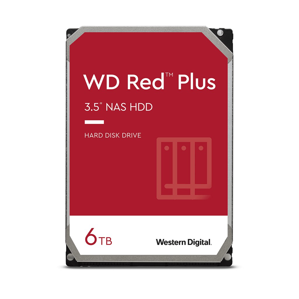 WD Red Plus 6TB HDD NAS 5400RPM (WD60EFPX)