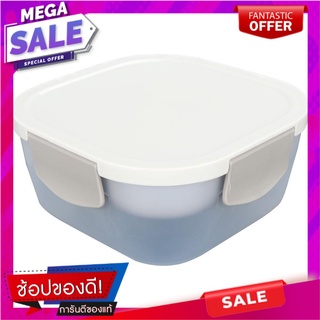 กล่องอาหารเหลี่ยมมีช่องแบ่ง 2ชั้น JCJ 1371 ภาชนะใส่อาหาร FOOD CONTAINER JCJ 1371 DOUBLE LOCK SQUARE