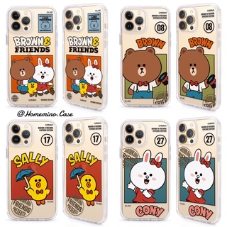 🌈 พร้อมส่ง ❤️ Line Friends Brown iPhone Case เคสหมีบราวน์ ลิขสิทธิ์แท้ 100% (13/13 Pro/13 Pro Max)